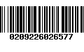 Código de Barras 0209226026577