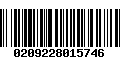 Código de Barras 0209228015746