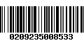 Código de Barras 0209235008533