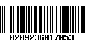 Código de Barras 0209236017053