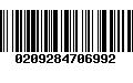 Código de Barras 0209284706992