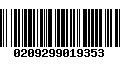 Código de Barras 0209299019353