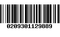 Código de Barras 0209301129889