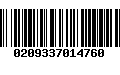 Código de Barras 0209337014760