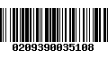 Código de Barras 0209390035108