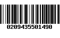 Código de Barras 0209435501490