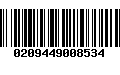 Código de Barras 0209449008534