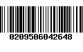 Código de Barras 0209506042648