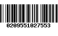 Código de Barras 0209551027553