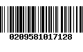 Código de Barras 0209581017128