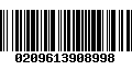 Código de Barras 0209613908998