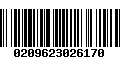 Código de Barras 0209623026170