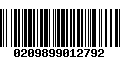 Código de Barras 0209899012792