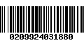 Código de Barras 0209924031880