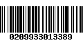 Código de Barras 0209933013389