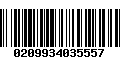 Código de Barras 0209934035557