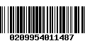 Código de Barras 0209954011487