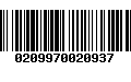 Código de Barras 0209970020937