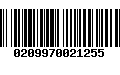 Código de Barras 0209970021255