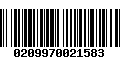 Código de Barras 0209970021583