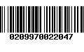 Código de Barras 0209970022047