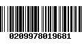 Código de Barras 0209978019681