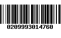 Código de Barras 0209993014760