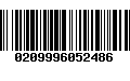 Código de Barras 0209996052486