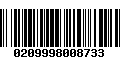 Código de Barras 0209998008733