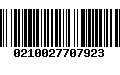 Código de Barras 0210027707923