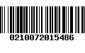 Código de Barras 0210072015486