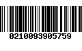 Código de Barras 0210093905759