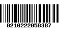 Código de Barras 0210222058387