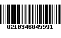 Código de Barras 0210346045591