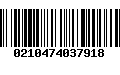 Código de Barras 0210474037918