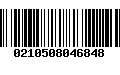 Código de Barras 0210508046848