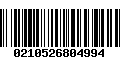 Código de Barras 0210526804994