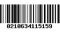 Código de Barras 0210634115159