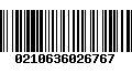 Código de Barras 0210636026767