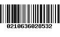 Código de Barras 0210636028532