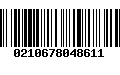Código de Barras 0210678048611