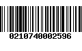 Código de Barras 0210740002596