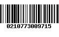 Código de Barras 0210773009715