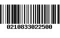 Código de Barras 0210833022500