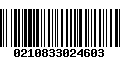 Código de Barras 0210833024603