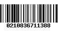 Código de Barras 0210836711388