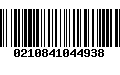 Código de Barras 0210841044938