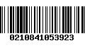 Código de Barras 0210841053923