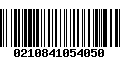 Código de Barras 0210841054050