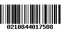 Código de Barras 0210844017588